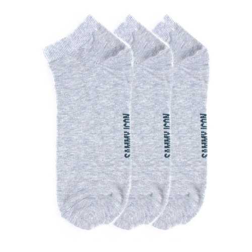 Комплект однотонных носков Sammy Icon Ankle Solid - 3 Pair Set - Grey в Милабель