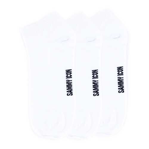 Комплект однотонных носков Sammy Icon Ankle Solid - 3 Pair Set - White в Милабель